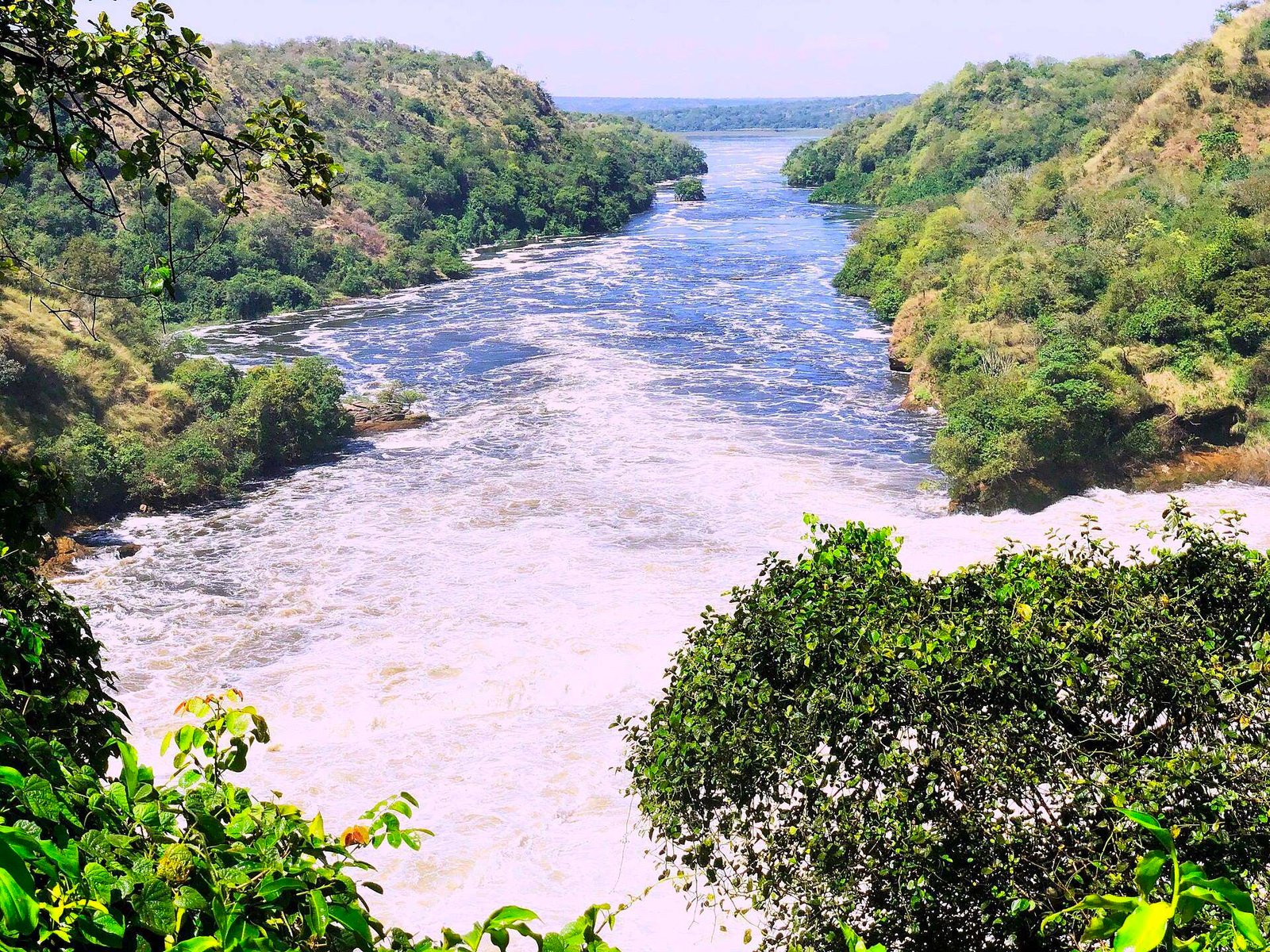 Murchison Falls where the Victoria Nile plunges through the gorge, Uganda